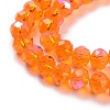 Electroplate Glass Beads Strands X1-EGLA-A034-T8mm-L07-3