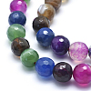 Natural Striped Agate/Banded Agate Beads G-J371-06-12mm-3
