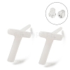 Hypoallergenic Bioceramics Zirconia Ceramic Stud Earrings EJEW-F340-04T-1