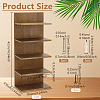 4-Tier Wood Wall Mounted Sunglasses Organizer Holder ODIS-WH0043-184A-2