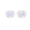 Electroplate Transparent Glass Beads GLAA-T022-24-B01-4