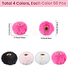 200Pcs 4 Colors Velvet Imitation Rabbit Fur European Beads FIND-SC0022-89-2