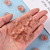 Transparent Frosted Acrylic Bead Caps MACR-S371-04A-763-5