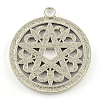 Tibetan Style Alloy Pendants X-TIBEP-R348-38AS-RS-2