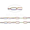 Ion Plating(IP) 304 Stainless Steel Paperclip Chains CHS-F010-01H-MC-1