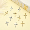 10Pcs Alloy Rhinestone Pendants FIND-YW0007-83G-4