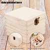 9 Sections Wooden Box Storage WOOD-WH0103-41-4