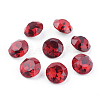 Pointed Back & Back Plated Glass Rhinestone Cabochons RGLA-J012-10mm-227-1