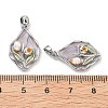 Brass Enamel Pendants KK-B129-25P-02-3