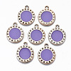 UV Plating Acrylic Pendant Rhinestone Settings OACR-R252-04-04LG-1
