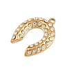 304 Stainless Steel with Crystal Rhinestone Pendants SA-CBABA5E-21G-2