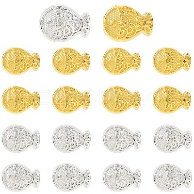 40Pcs 2 Colors Alloy Beads FIND-YW0010-41-1