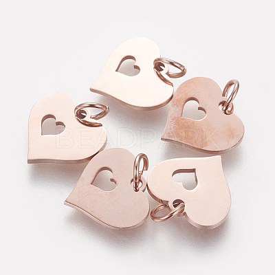 304 Stainless Steel Pendants STAS-Q201-T457R-1