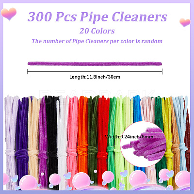 20 Colors DIY Plush Sticks FIND-WH20019-101E-1