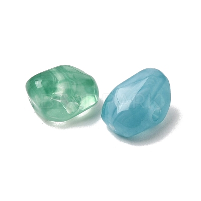 Opaque Acrylic Imitation Gemstone Beads OACR-G061-04-1