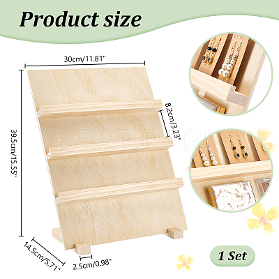 Wood Display Risers ODIS-WH0038-146A-1