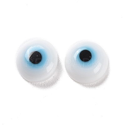 Handmade Lampwork Evil Eye Cabochons LAMP-E022-01B-1