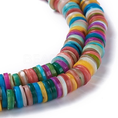 Natural Freshwater Shell Beads Strands X-BSHE-I016-04F-1