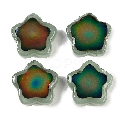 Two Tone Glass Mood Beads GLAA-Z007-06D-1