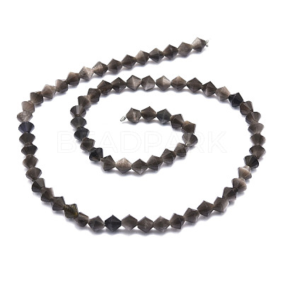 Natural Obsidian Beads Strands G-E569-D09-1