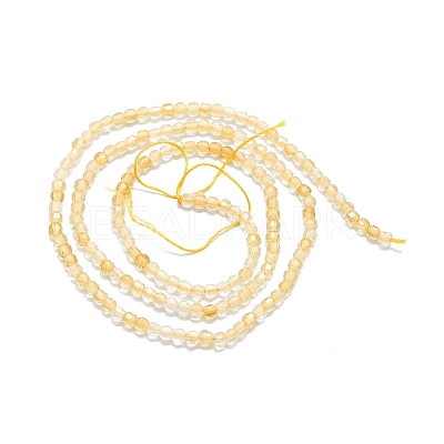 Heated Natural Citrine Beads Strands G-P457-B01-05-1