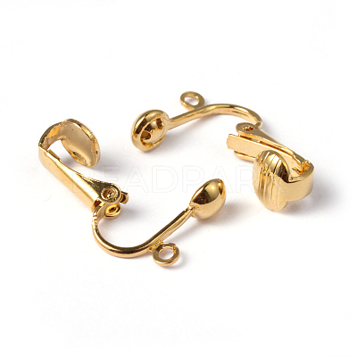 Iron Clip-on Earring Findings EC141-NFG-1