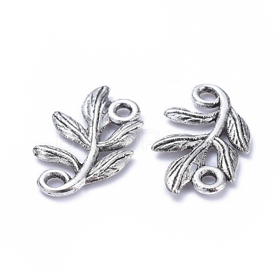 Tibetan Style Alloy Links Connectors PALLOY-A15392-AS-1