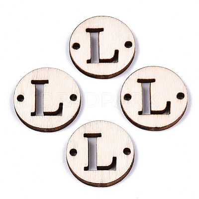 Unfinished Natural Poplar Wood Links Connectors WOOD-S045-140A-01L-1
