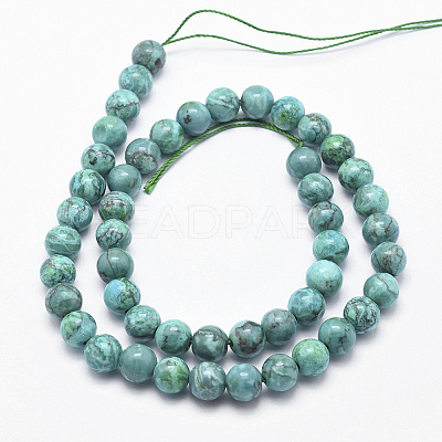 Natural Marble Beads Strands X-G-K211-6mm-A-1