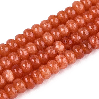 Dyed Natural White Jade Beads Strands X-G-T139-59A-06-1