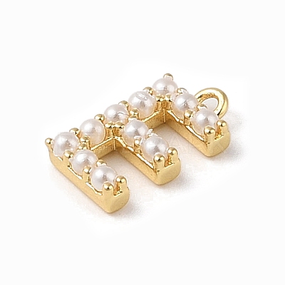 Plastic Imitation Pearl Pendants KK-P230-17G-E-1