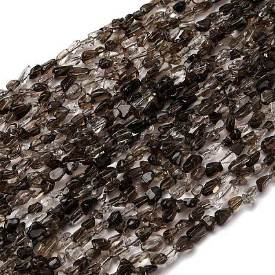 Natural Smoky Quartz Beads Strands G-I389-A31-01B-1
