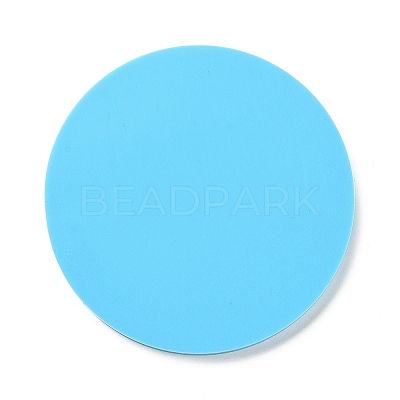 DIY Mother's Day Theme Flat Round Pendant Silicone Molds LS-SIMO-H010-02C-1