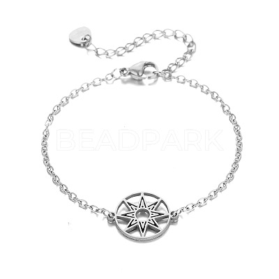 304 Stainless Steel Star Link Bracelets WGF13C4-01-1