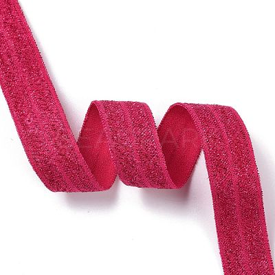 Gold and Silver Sparkle Elastic Side Nylon Ribbon NWIR-O010-01K-1