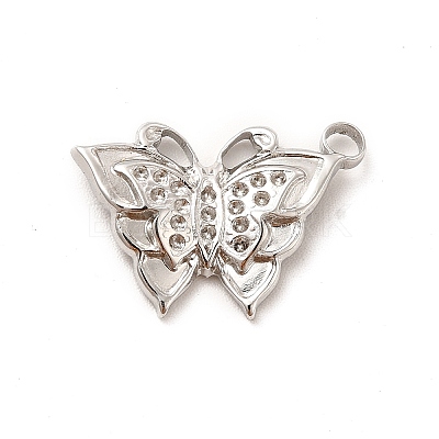 Non-Tarnish 304 Stainless Steel Pendant Rhinestone Settings STAS-F282-11P-1