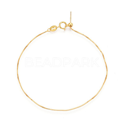 Adjustable 925 Sterling Silver Box Chains Slider Bracelets STER-N016-51G-1