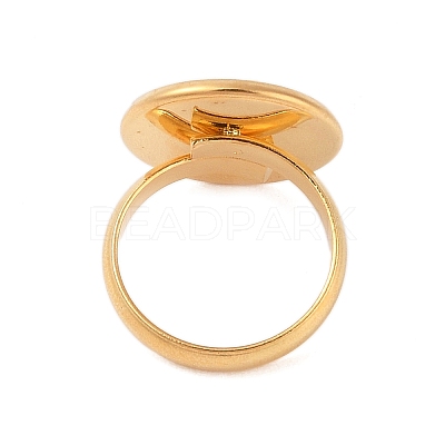 Adjustable 304 Stainless Steel Finger Rings Components STAS-L193-G-16mm-1