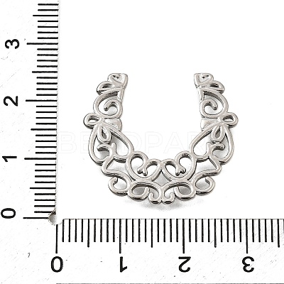 304 Stainless Steel Filigree Joiners STAS-Q362-03B-P-1