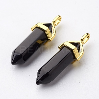 Glass Pointed Pendants GLAA-G021-A13-1