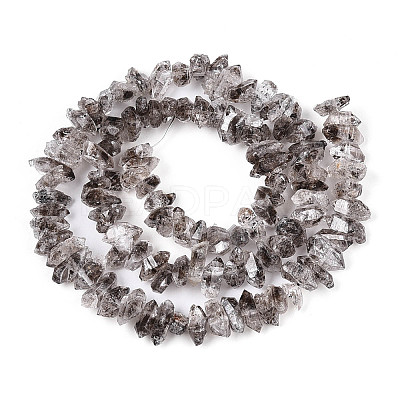 Natural Herkimer Diamond Beads Strands G-T144-A08-01-1