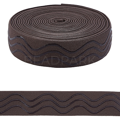 5 Yards Polyester Non-slip Elastic Bands SRIB-GF0001-62B-1