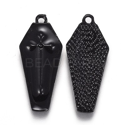 Halloween Theme Alloy Enamel Pendants X-ENAM-J649-14B-01-1