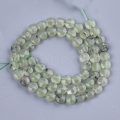 Natural Prehnite Beads Strands G-S354-29-1