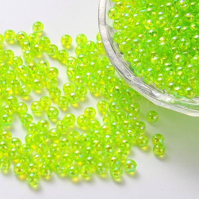 Eco-Friendly Transparent Acrylic Beads PL734-4-1