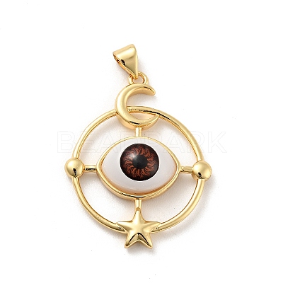 Opaque Resin Pendants KK-G419-09G-03-1