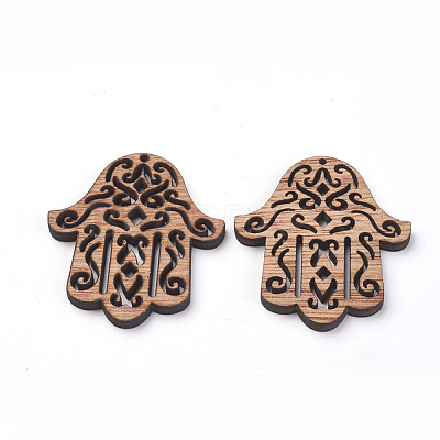 Undyed Wooden Sewing Pendants X-WOOD-S037-104-1