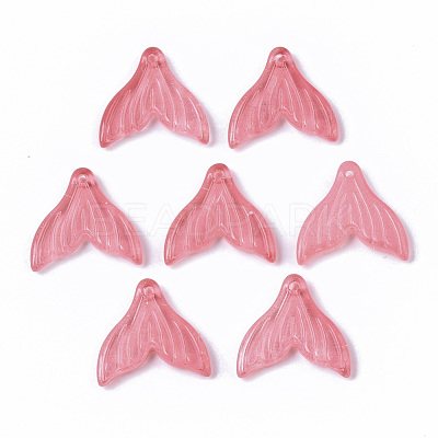 Transparent Spray Painted  Glass Pendants X-GLAA-S190-009A-1
