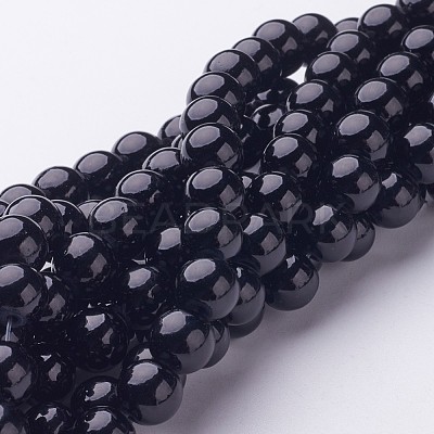 Natural Mashan Jade Round Beads Strands X-G-D263-8mm-XS32-1