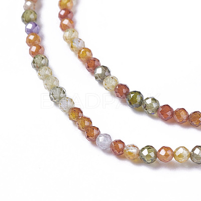 Cubic Zirconia Beads Strands G-F596-48A-2mm-1